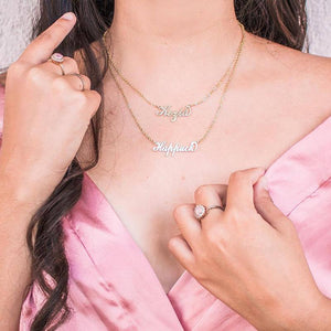 Collier Prénom Carrie Style Cuivre Pour Elle - mademinefr