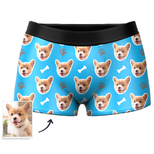 Boxer Pour Chien Personnalisé Pour Hommes, Aperçu En Ligne 3d - mademinefr