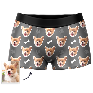 Boxer Pour Chien Personnalisé Pour Hommes, Aperçu En Ligne 3d - mademinefr