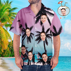 Chemise hawaïenne visage personnalisée chemise hawaïenne photo