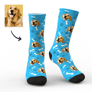 Cadeau Personnalisé De Chaussettes Photo De Chien Pour Les Amoureux Des Animaux De Compagnie - mademinefr