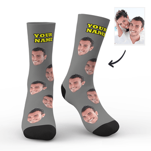 Chaussettes Personnalisées Pour Le Visage Cadeaux Lgbt Personnalisés - mademinefr