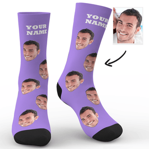 Chaussettes Personnalisées Avec Photos, Cadeau De Saint-valentin - mademinefr