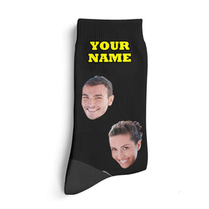 Chaussettes Personnalisées Pour Les Amoureux Des Chats Avec Votre Texte - mademinefr