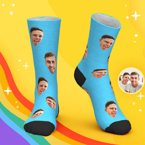 Chaussettes Personnalisées Pour Le Visage Cadeaux Lgbt Personnalisés - mademinefr