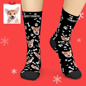 Cadeau Personnalisé De Chaussettes Photo De Chien Pour Les Amoureux Des Animaux De Compagnie - mademinefr