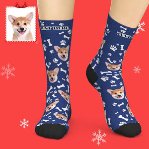 Cadeau Personnalisé De Chaussettes Photo De Chien Pour Les Amoureux Des Animaux De Compagnie - mademinefr