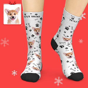 Cadeau Personnalisé De Chaussettes Photo De Chien Pour Les Amoureux Des Animaux De Compagnie - mademinefr