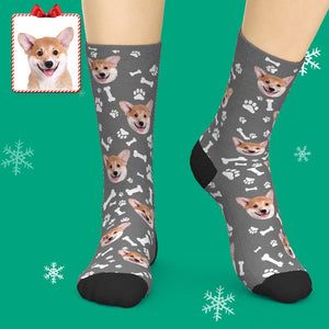 Cadeau Personnalisé De Chaussettes Photo De Chien Pour Les Amoureux Des Animaux De Compagnie - mademinefr