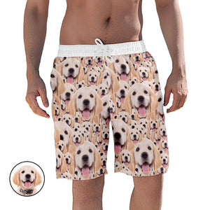 Maillot De Bain Pour Homme Avec Photo De Chien Mignon Personnalisé - mademinefr