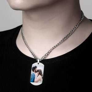 Calendrier Personnalisé Photo Dog Tag Collier Mens Gravé Dogtag - mademinefr