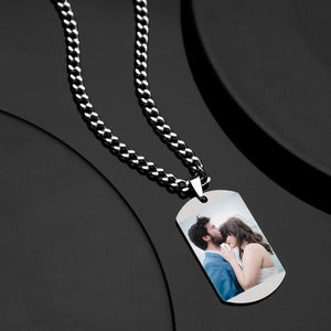 Calendrier Personnalisé Photo Dog Tag Collier Mens Gravé Dogtag - mademinefr