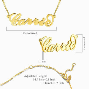 Collier Personnalisé Avec Deux Noms Et Cœurs Superposés, Plaqué Or 14 Carats, Pour Elle - mademinefr