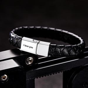 Bracelet Tissé Gravé Personnalisé Cadeaux Simples Pour Hommes - mademinefr