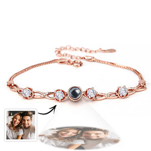 Bracelet De Projection De Photos Personnalisé Avec Diamants, Beau Cadeau Pour Maman, Meilleur Cadeau Pour La Fête Des Mères - mademinefr