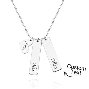 Collier Prénom Personnalisé Nom Coeur Cadeau De Mariage Pour Elle - mademinefr