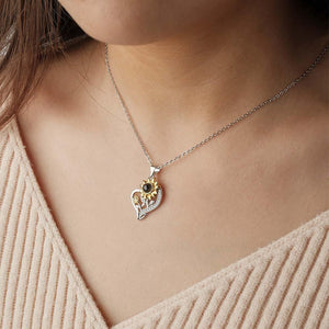 Collier De Projection Personnalisé, Vous Êtes Mon Cadeau De Couple Tournesol Tournesol - mademinefr