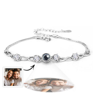 Bracelet De Projection De Photos Personnalisé Avec Diamants, Beau Cadeau Pour Maman, Meilleur Cadeau Pour La Fête Des Mères - mademinefr