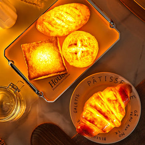 Lampe À Pain Croissant Alimentée Par Batterie, Lumière Led, Nouveaux Cadeaux Pour La Maison, Cadeaux De Pendaison De Crémaillère - mademinefr