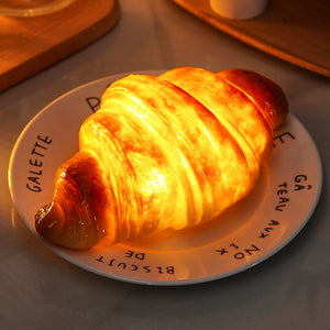 Lampe À Pain Croissant Alimentée Par Batterie, Lumière Led, Nouveaux Cadeaux Pour La Maison, Cadeaux De Pendaison De Crémaillère - mademinefr