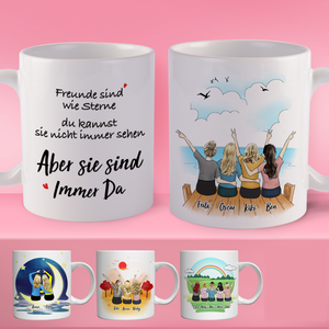 Tasse personnalisée - Coupes d'amitié Best Friend (Conception en ligne & aperçu)