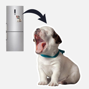 Aimant de réfrigérateur personnalisé avec photo d'animal de compagnie