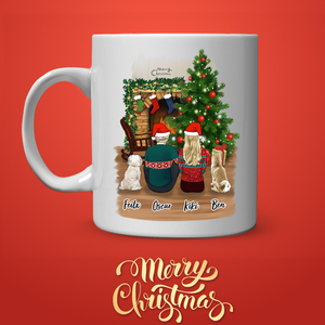 MineMine - Mug famille de Noël personnalisée