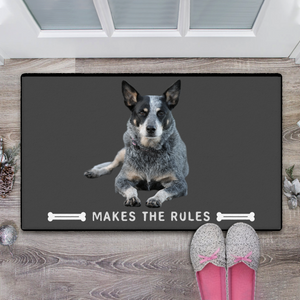 Paillasson photo personnalisé pour chien Votre animal établit les règles avec la photo de votre animal