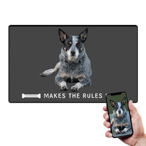 Paillasson photo personnalisé pour chien Votre animal établit les règles avec la photo de votre animal