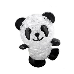 Puzzle 3D Panda DIY Casse-Tête Llair Puzzle Transparent Puzzles Cadeaux Pour Adultes Pour Enfants 53 Pièces
