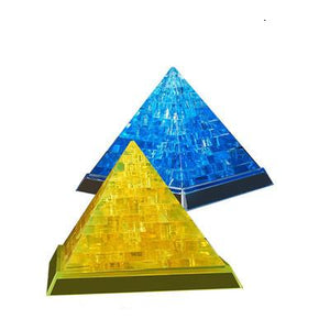 Puzzle DIY Pyramide 3D Casse-Tête Clair Puzzles Transparents Cadeaux Pour Adultes Pour Enfants 37 Pièces