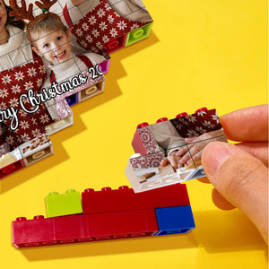 Couleurs Personnalisées Building Brick Custom Photo Block Puzzles Cadeaux Pour La Famille - mademinefr