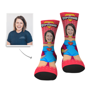 Chaussettes visage personnalisées de  Supermaman - MadeMine