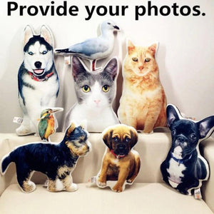 Oreiller photo personnalisé pour animaux de compagnie Oreiller de visage d'animaux de compagnie personnalisé 
