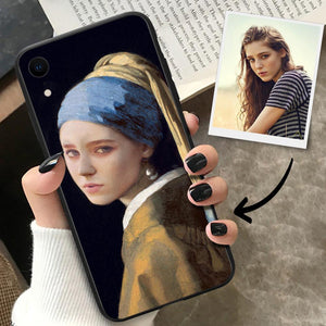 Swap Face iPhone Case Het meisje met de parel