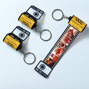 5 - 20 photos Porte-clés photo personnalisé Porte-clés de rouleau de caméra  MultiPhoto