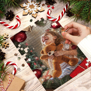 Puzzle photo de famille de Noël personnalisé